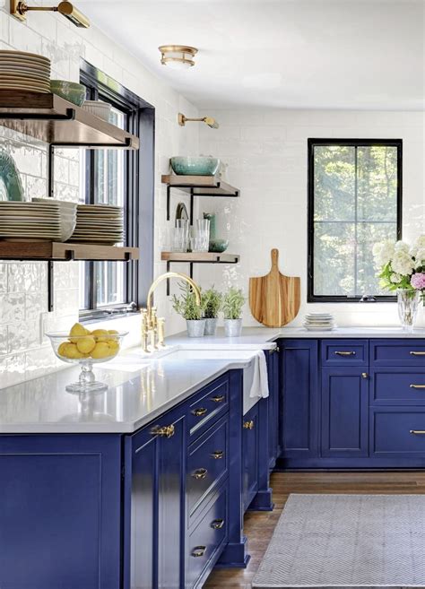 steel blue cabinets|periwinkle kitchen cabinets.